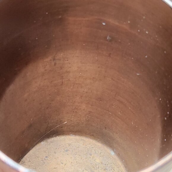 Antique "Souvenir of Vancouver BC" Copper Cup Stanley Park Waterfront CPR Depot - Picture 15 of 16